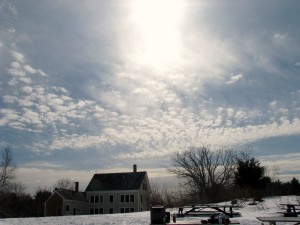 Hilton-Winn farmhouse in winter